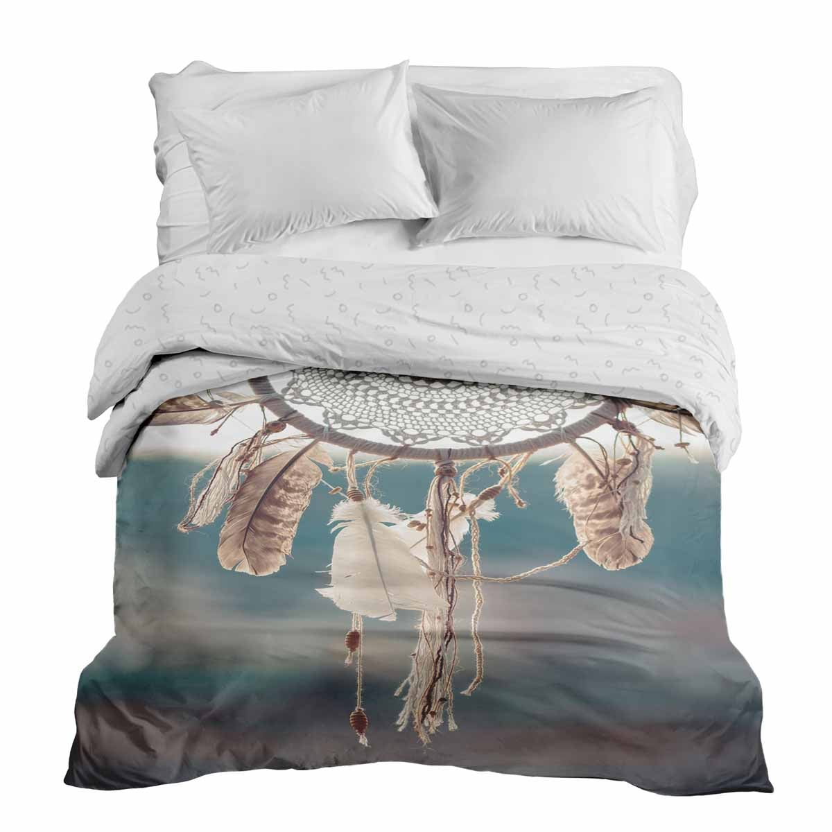 Couverture thérapeutique originale - Housse en coton avec attrape-rêves