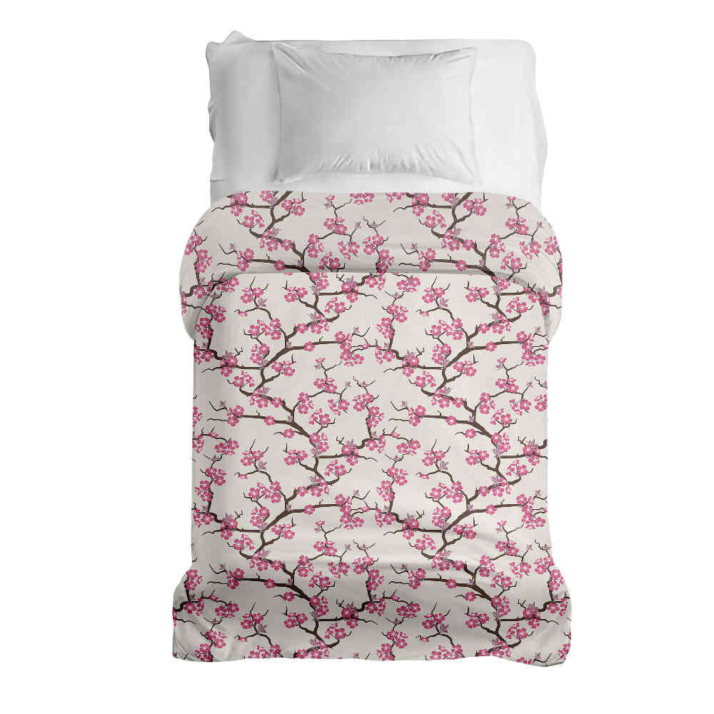 Couverture thérapeutique originale - Housse en coton fleur de cerisier japonaise