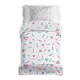 Therapy blanket bedding set with many shapes