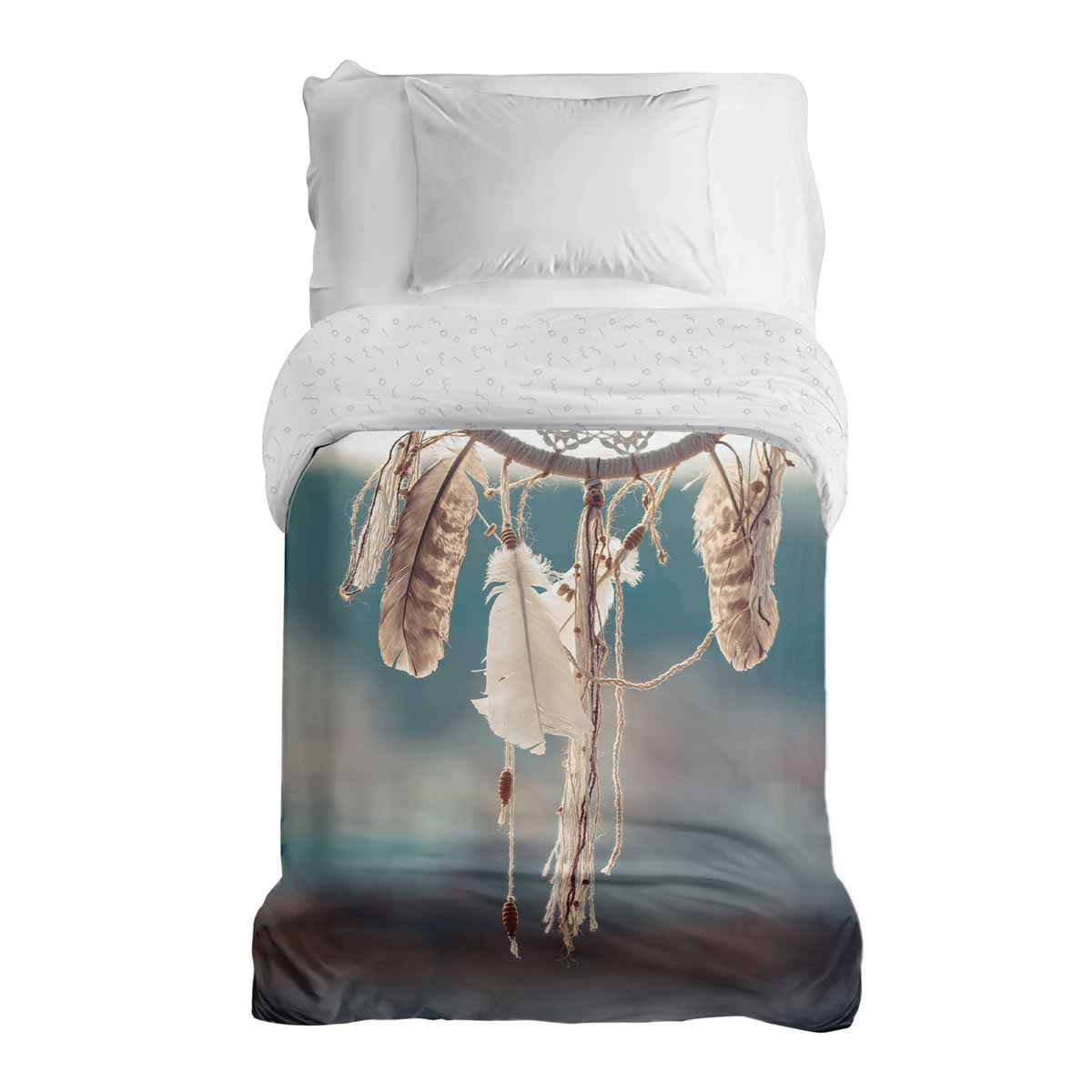 Couverture thérapeutique originale - Housse en coton avec attrape-rêves