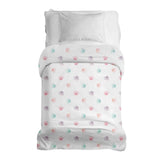 Original therapy blanket - cotton cover white with colorful paws
