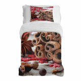 Therapy blanket bedding set with cinnamon sticks