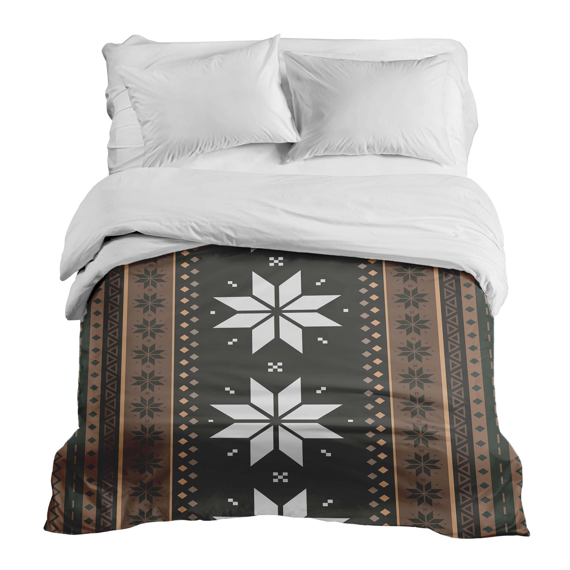 Couverture thérapeutique originale - Housse en coton rayée avec étoiles