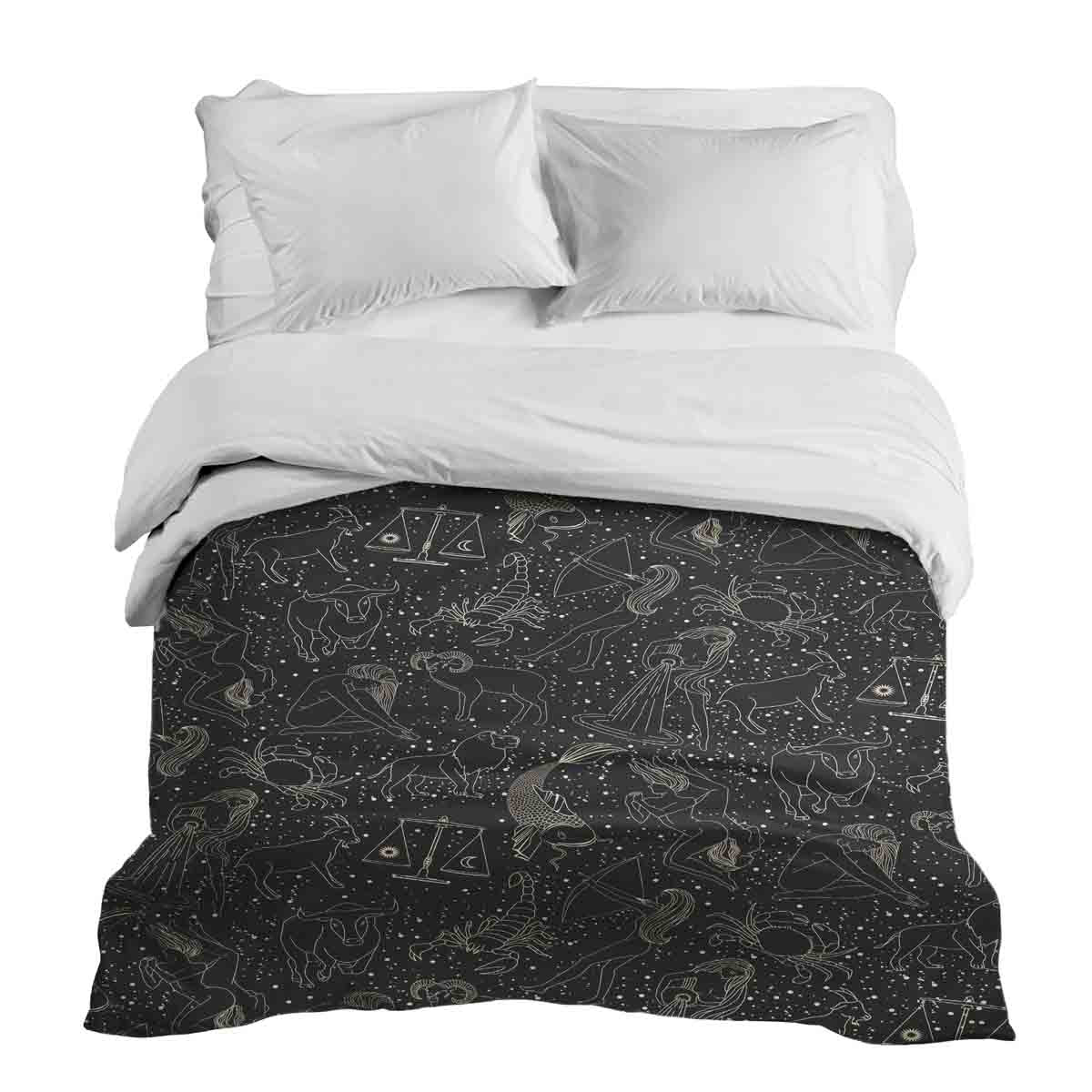 Original therapy blanket - cotton cover black horoscope