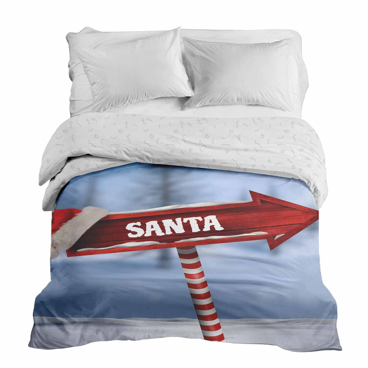 Couverture thérapeutique originale - Housse en coton avec Santa