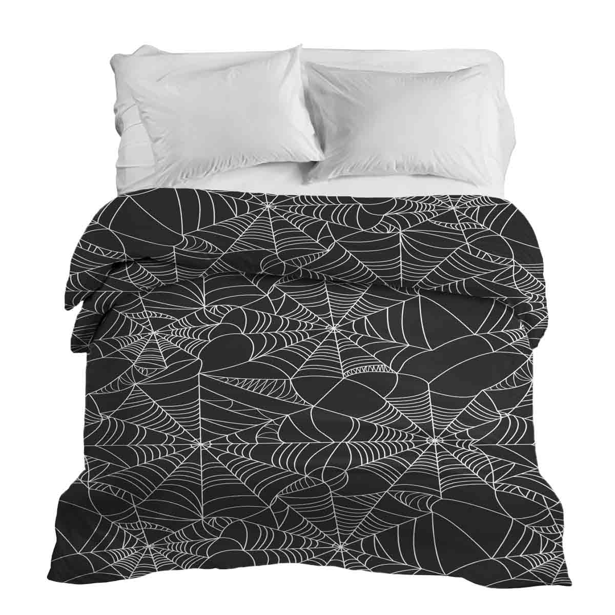 Original therapy blanket - cotton cover black with spider web