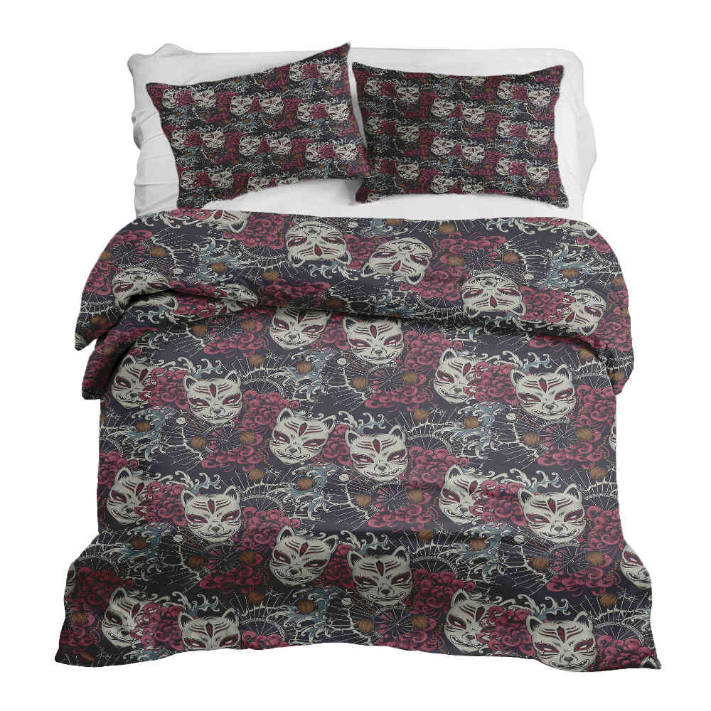 Therapy blankets bedding set spooky cat