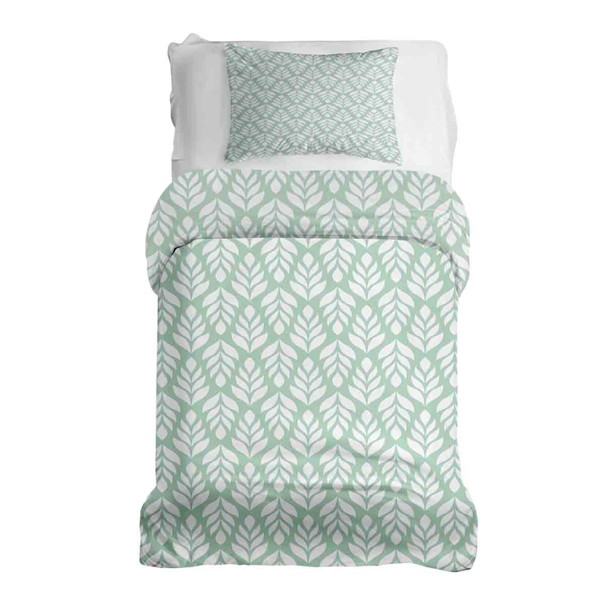 Therapy blankets bedding set green with fir trees