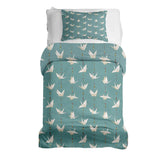 Therapy blankets bedding set origami swan