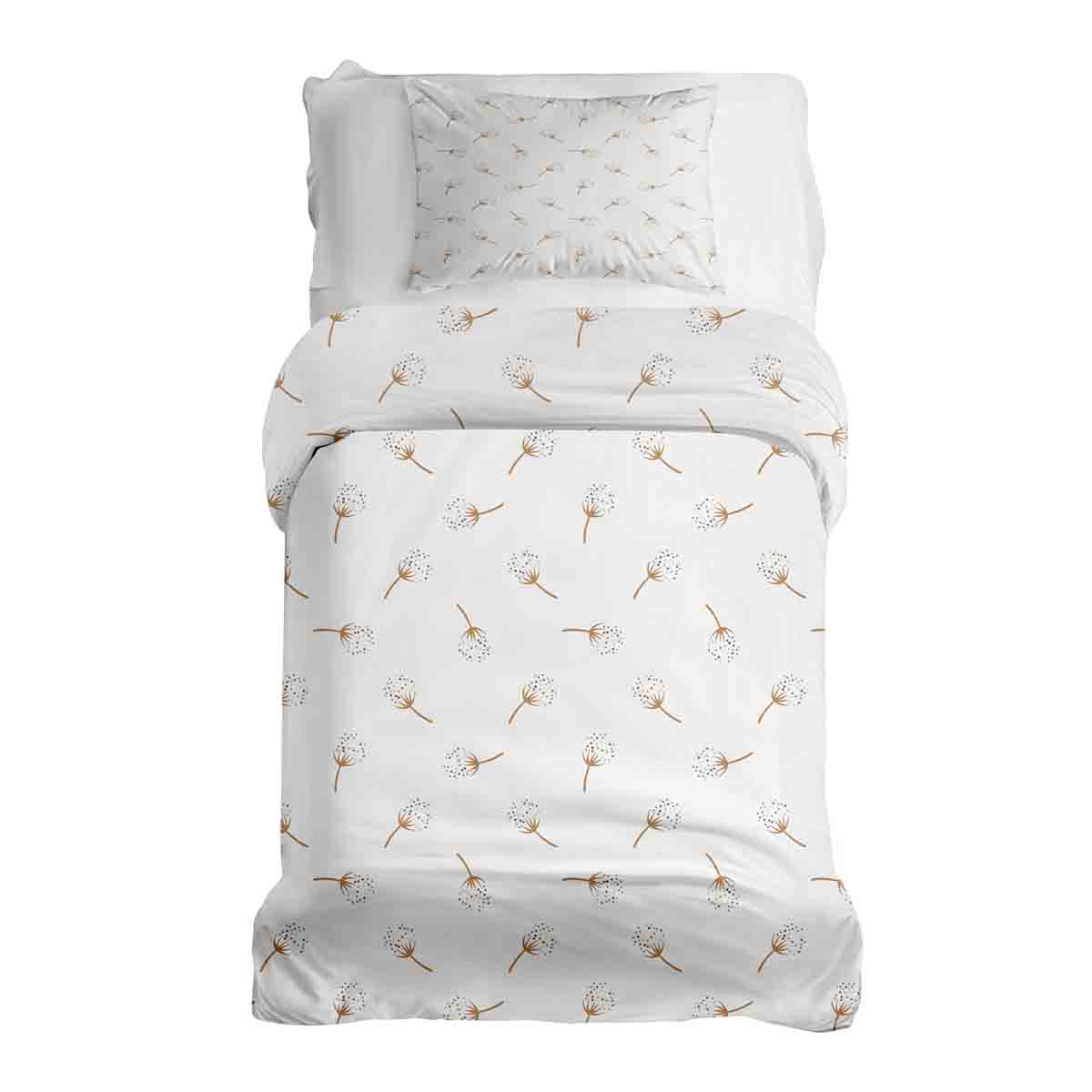 Therapy blankets bedding set white with dandelions