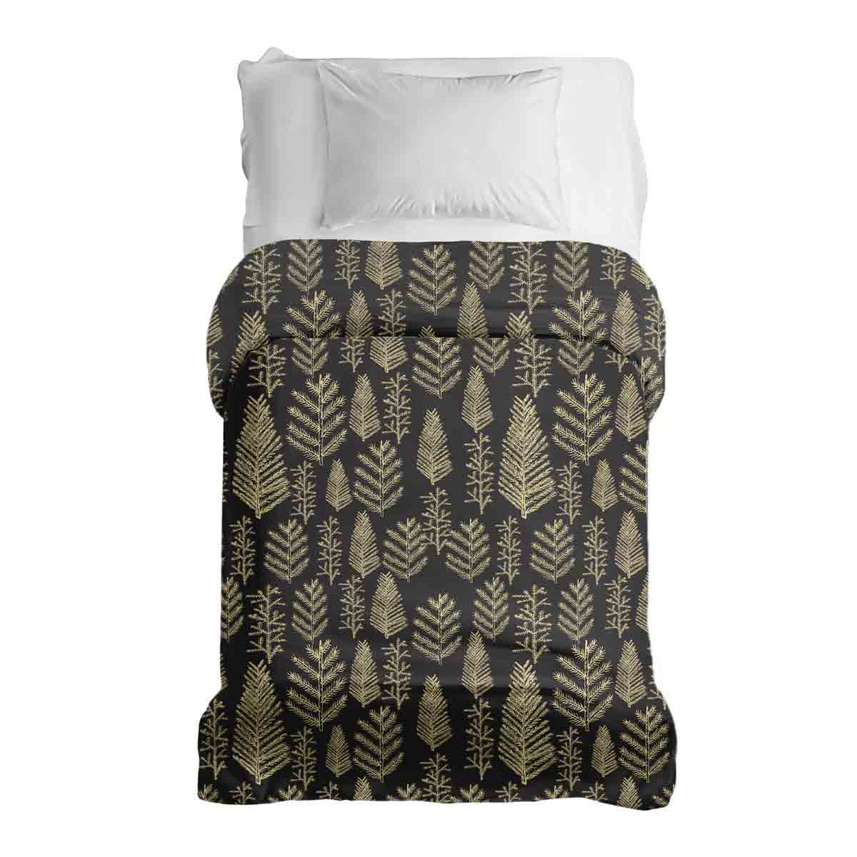 Couverture thérapeutique originale - Housse en coton avec motif forêt