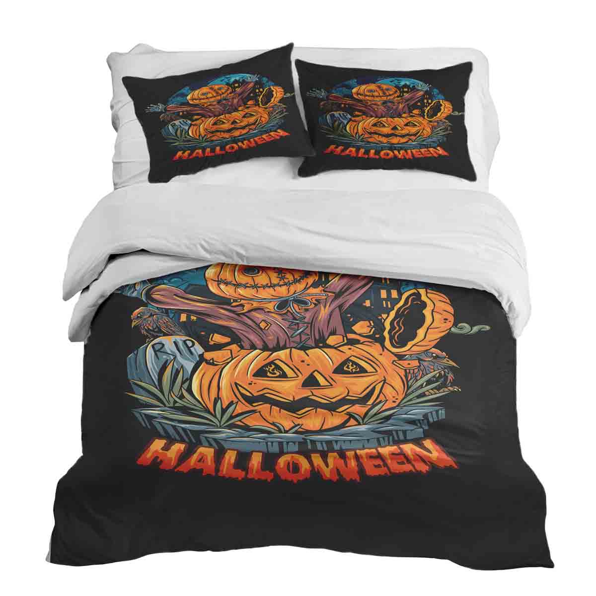 Therapy blankets bedding set Halloween pumpkin