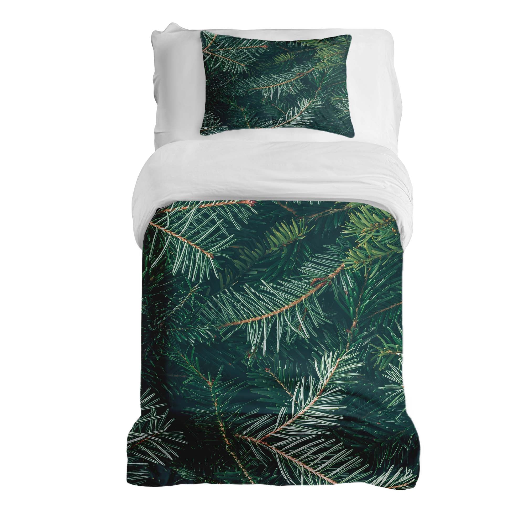 Therapiedecnen bedding set with green fir branches