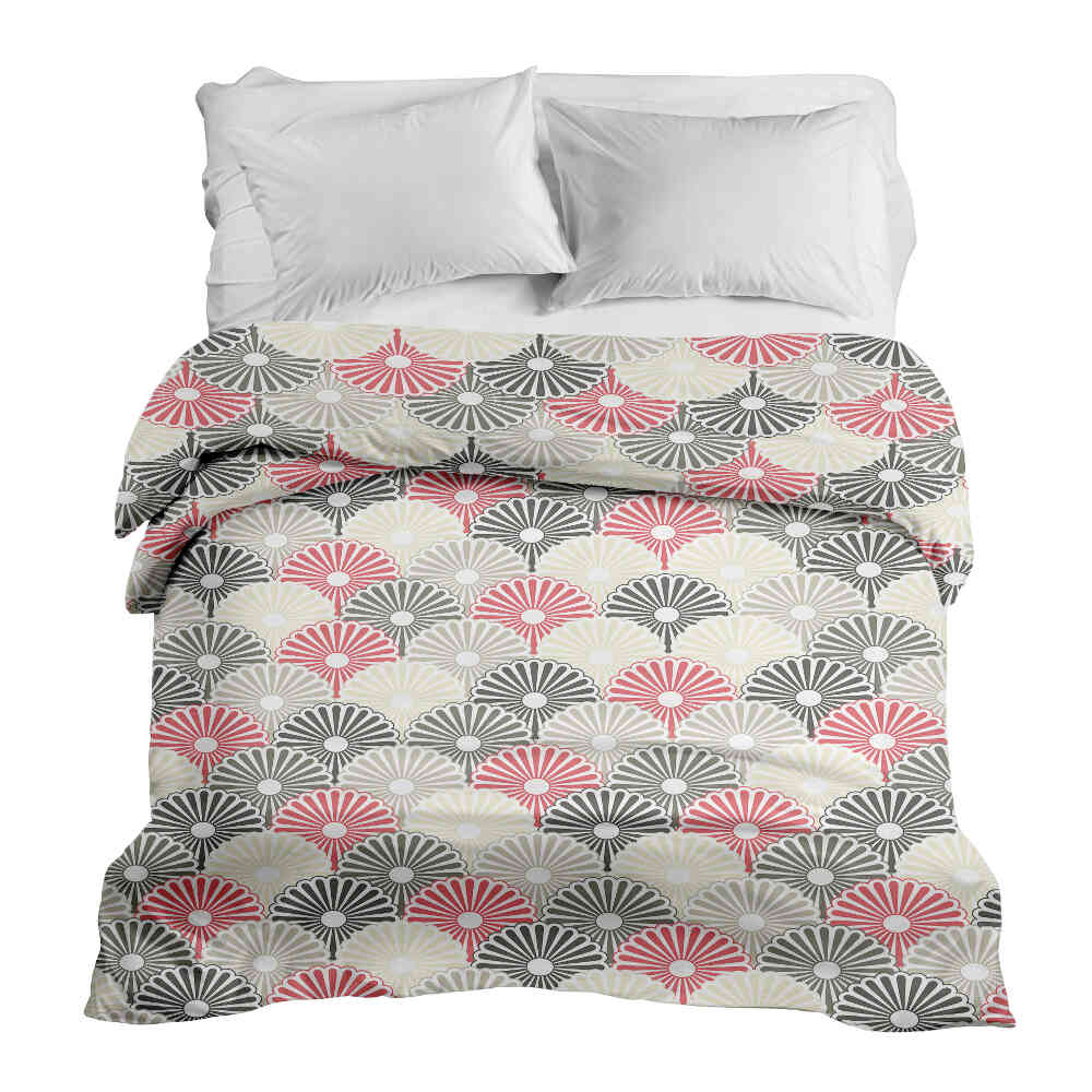 Original therapy blanket - cotton cover colorful abstract flowers