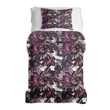 Therapy blanket and bedding set with a sea of purple flowers.