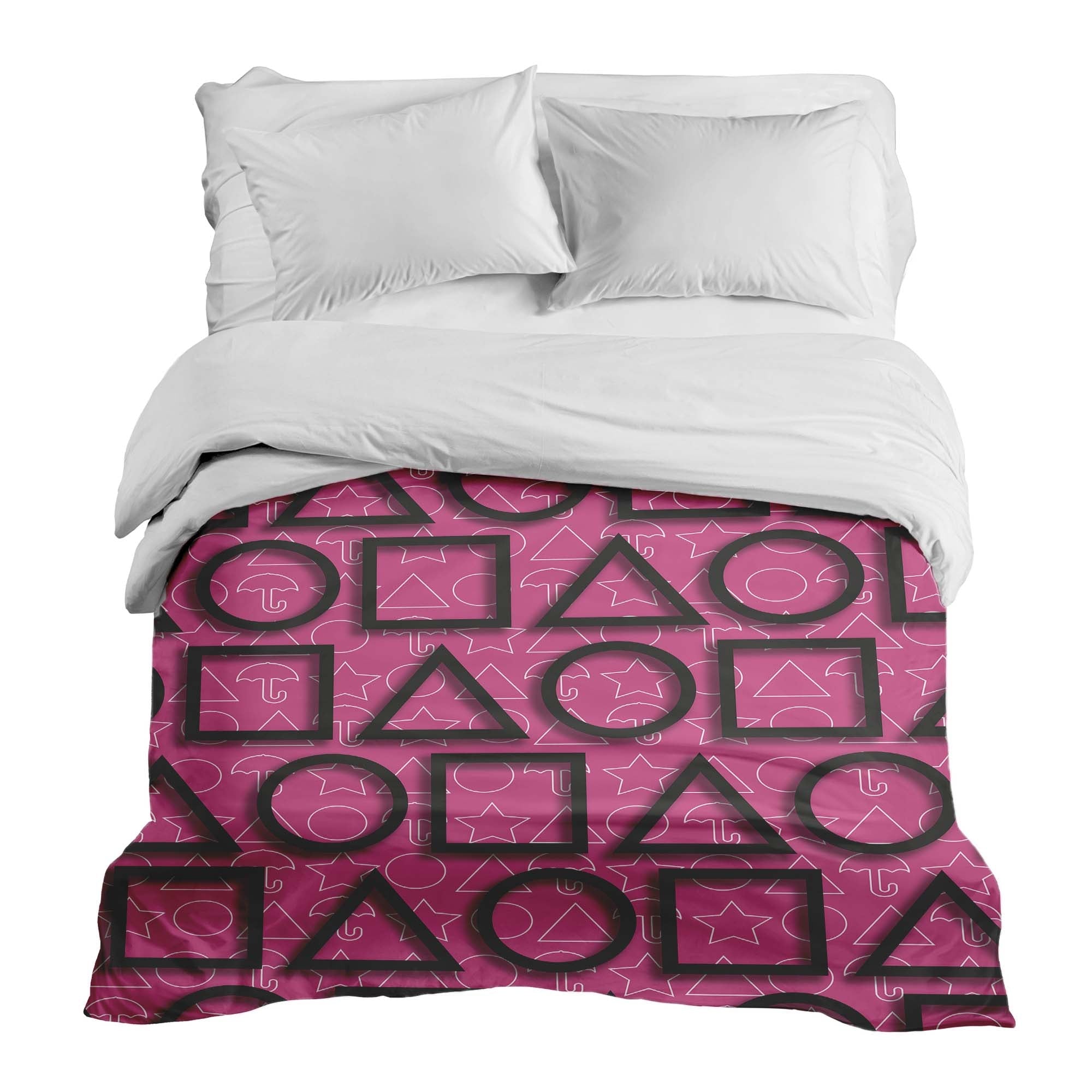 Original therapy blanket - cotton cover Pink Squid