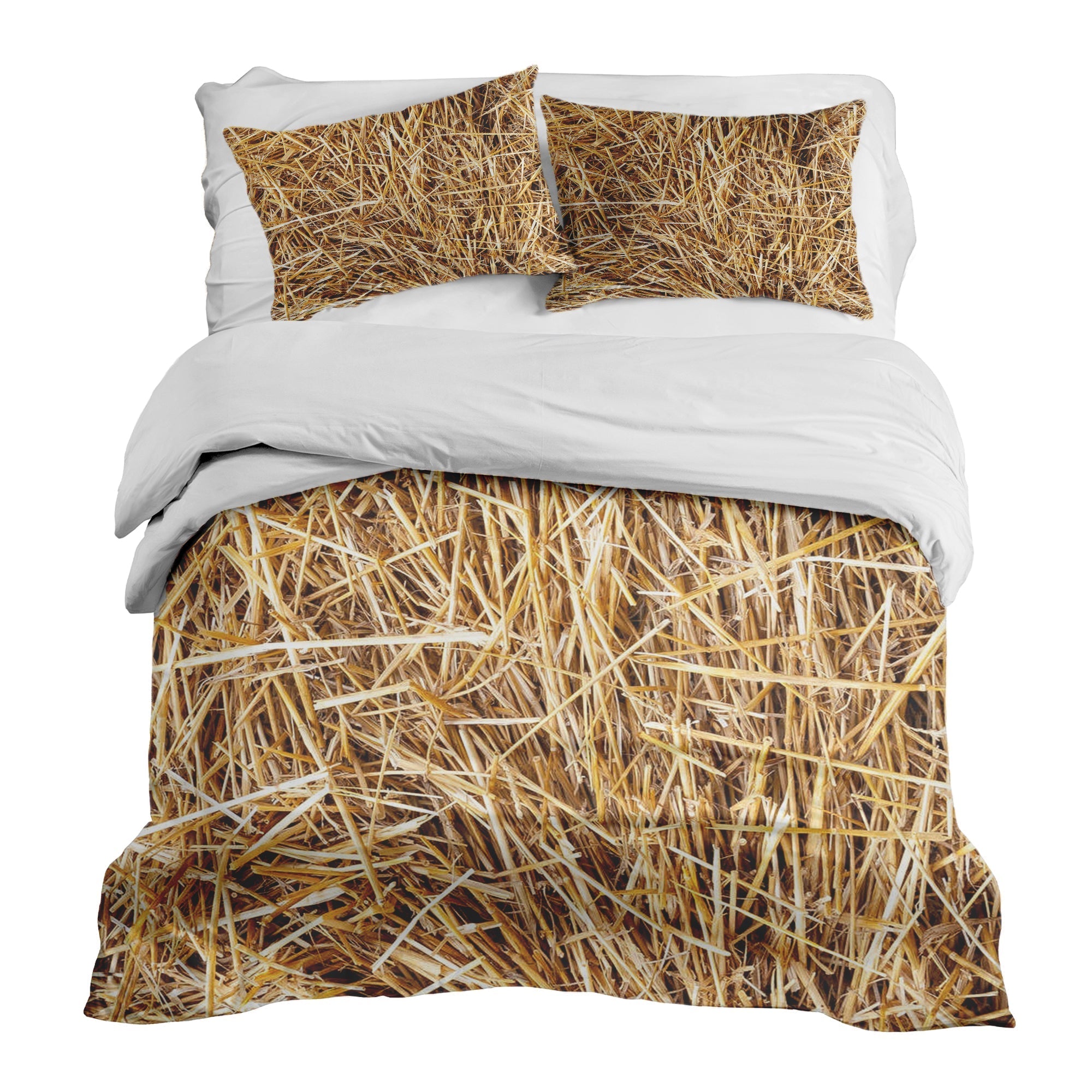 Therapy blankets bedding set with hay