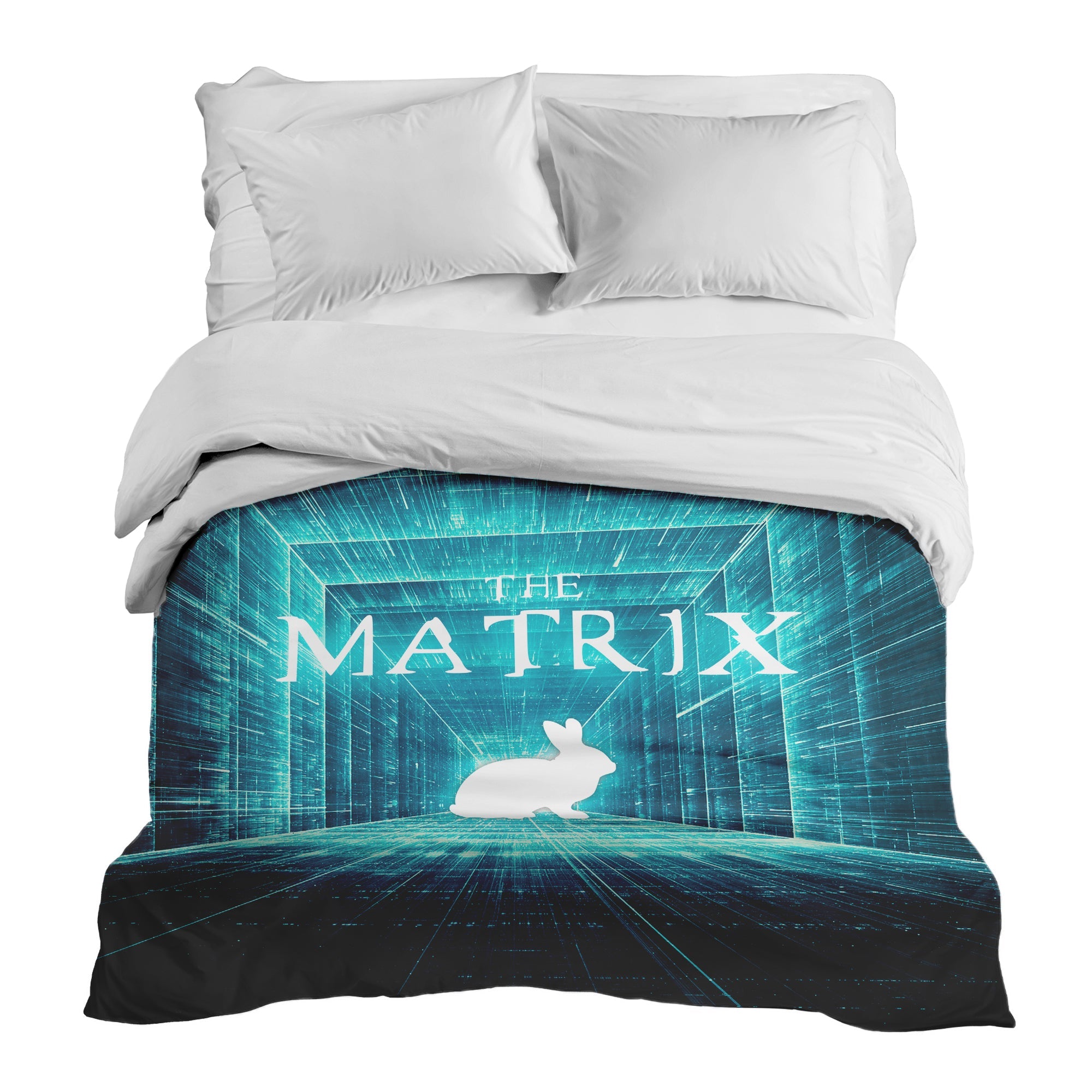 Couverture thérapeutique originale - Housse en coton bleu Matrix