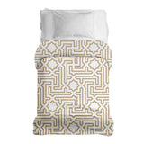 Original therapy blanket - cotton cover beige with shapes
