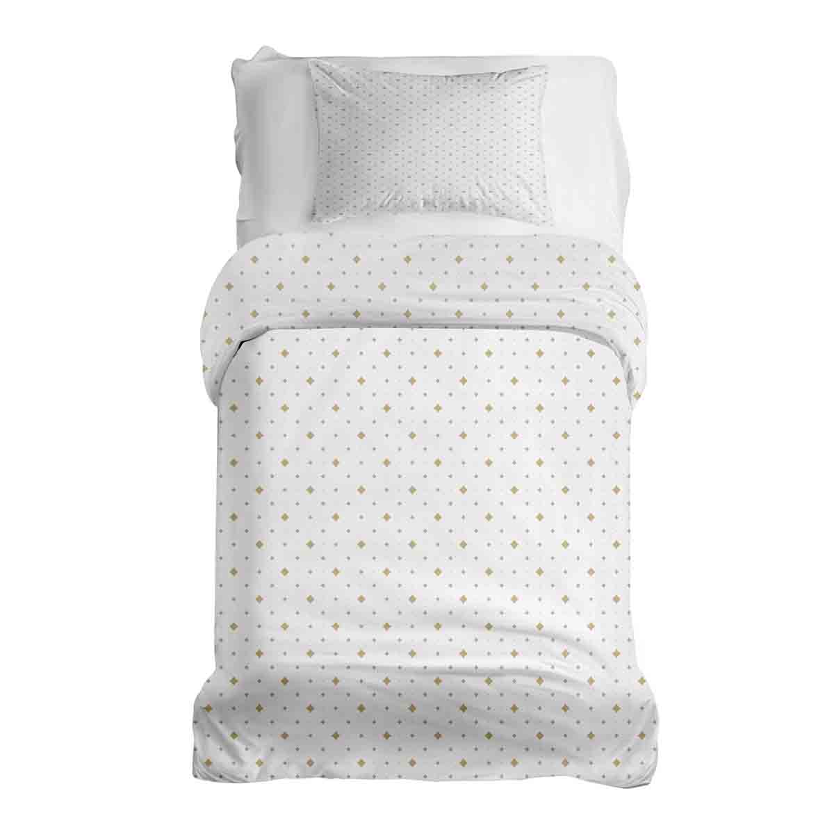 Therapy blankets bedding set golden squares