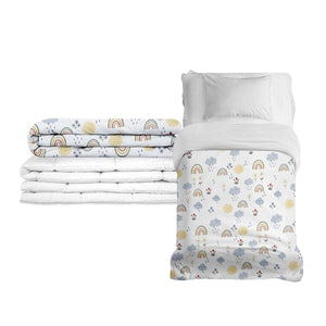 Couverture thérapeutique originale - Couverture pondérée arc-en-ciel avec housse en coton pour enfants