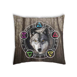 Health pillow brown with wolf