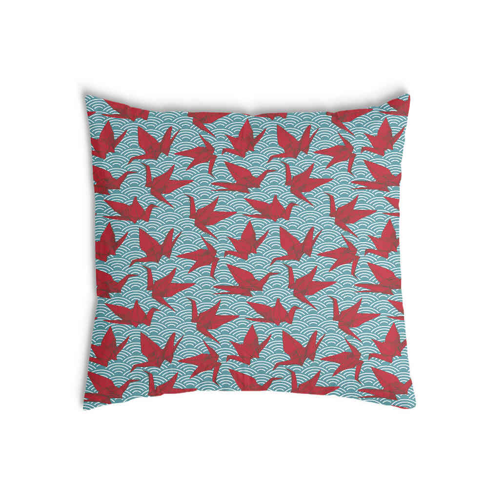Health Pillow Red Origami