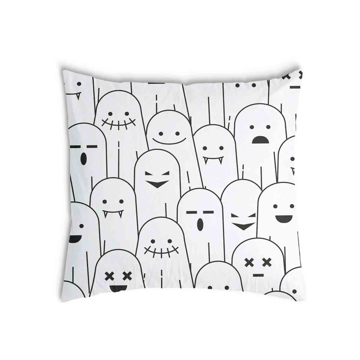 Coussin de santé blanc avec des fantômes amusants