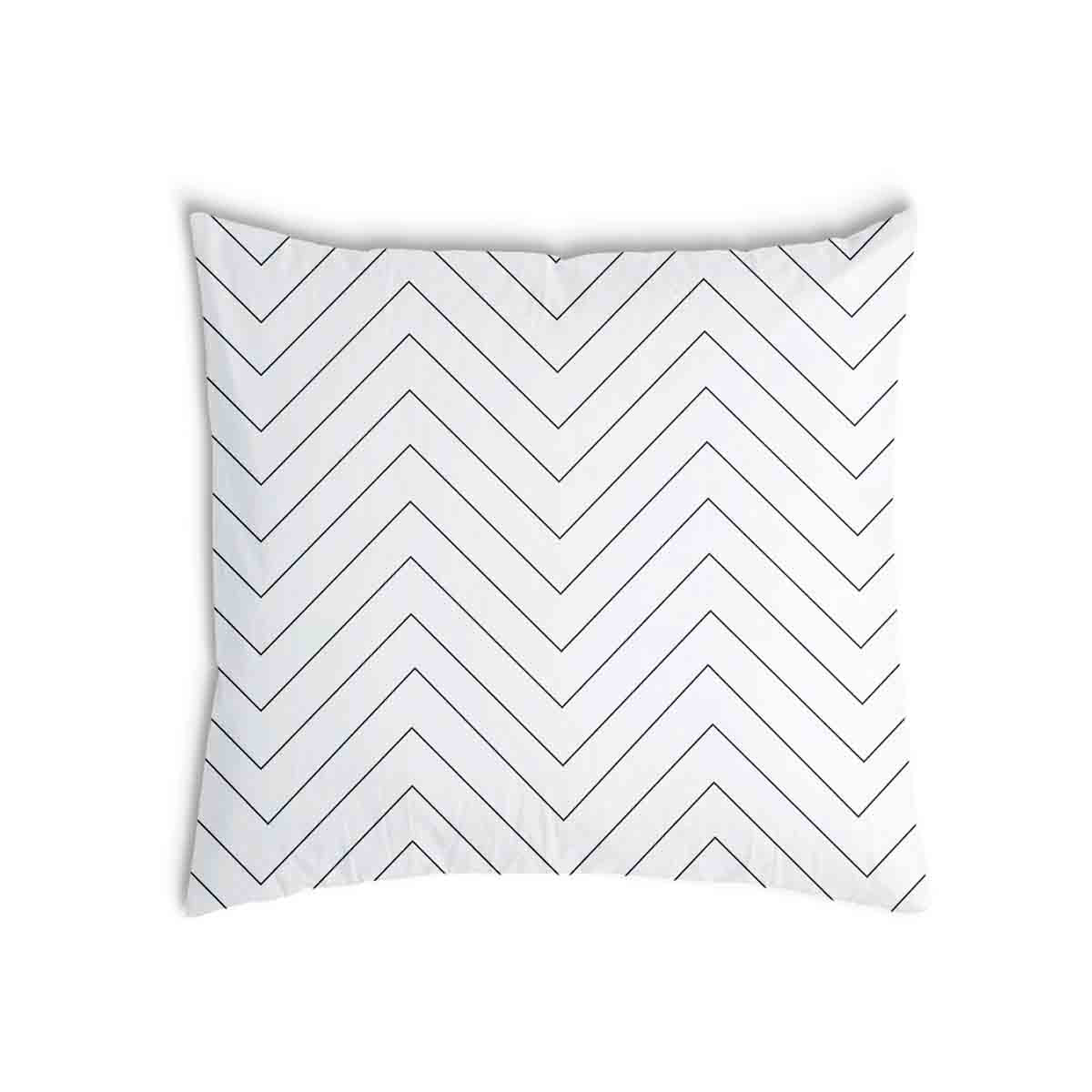 Coussin de santé blanc avec zigzag noir