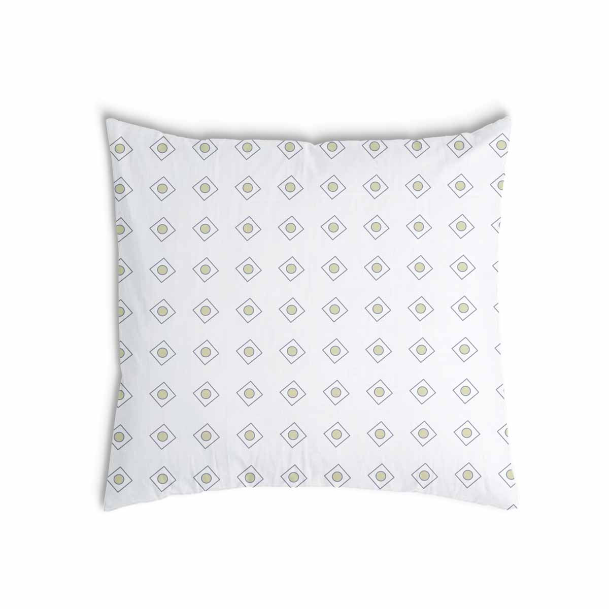 Health pillow white with green circles