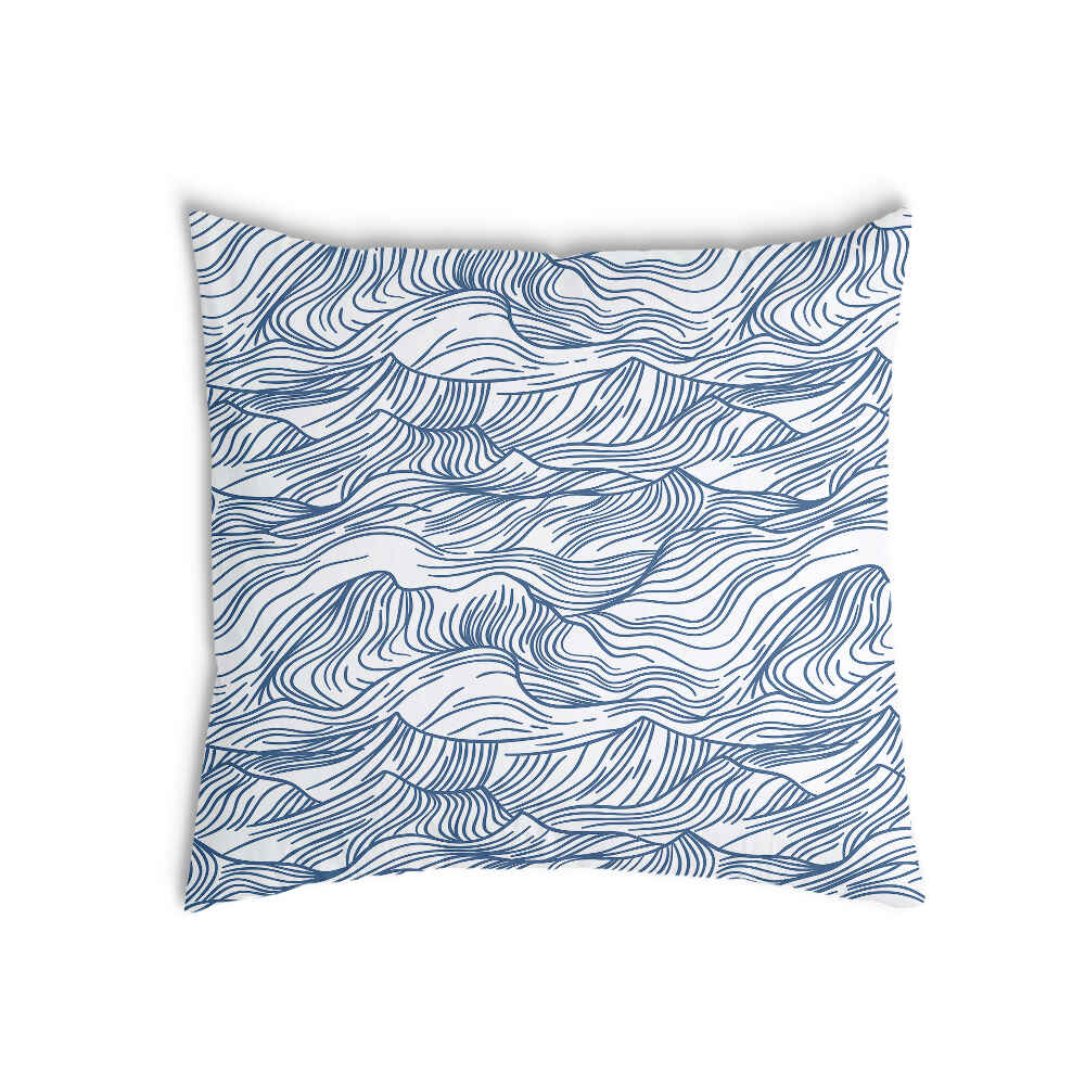 Coussin de santé vagues en bleu