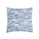 Health pillow waves in blue