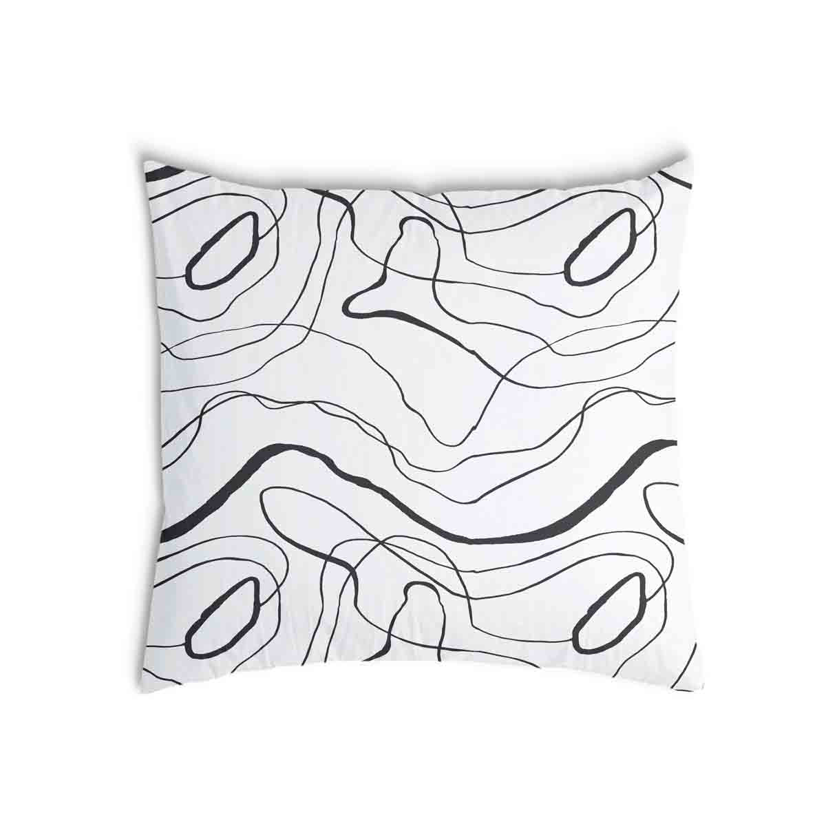 Health pillow with black snake lines
