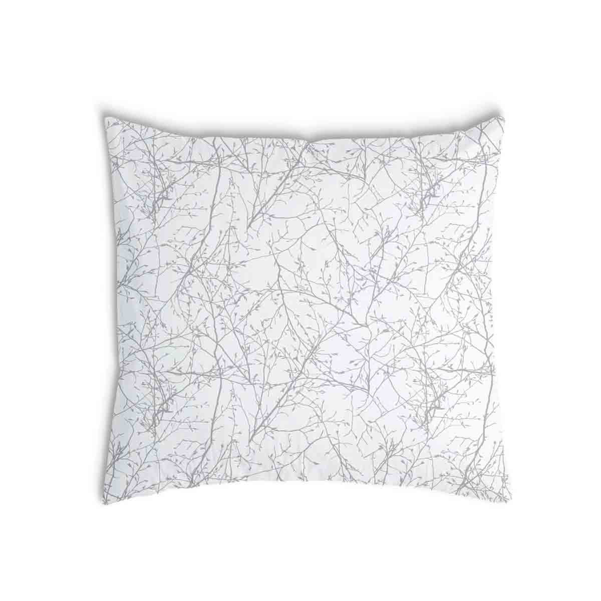 Health pillow white with delicate gray branches