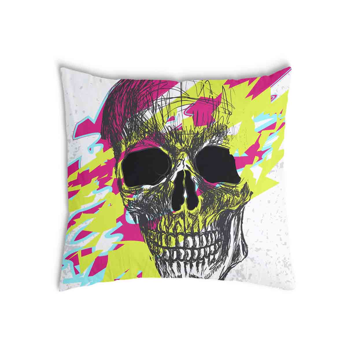 Health Pillow Skull Colorful