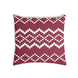 Health pillow with red Christmas pattern
