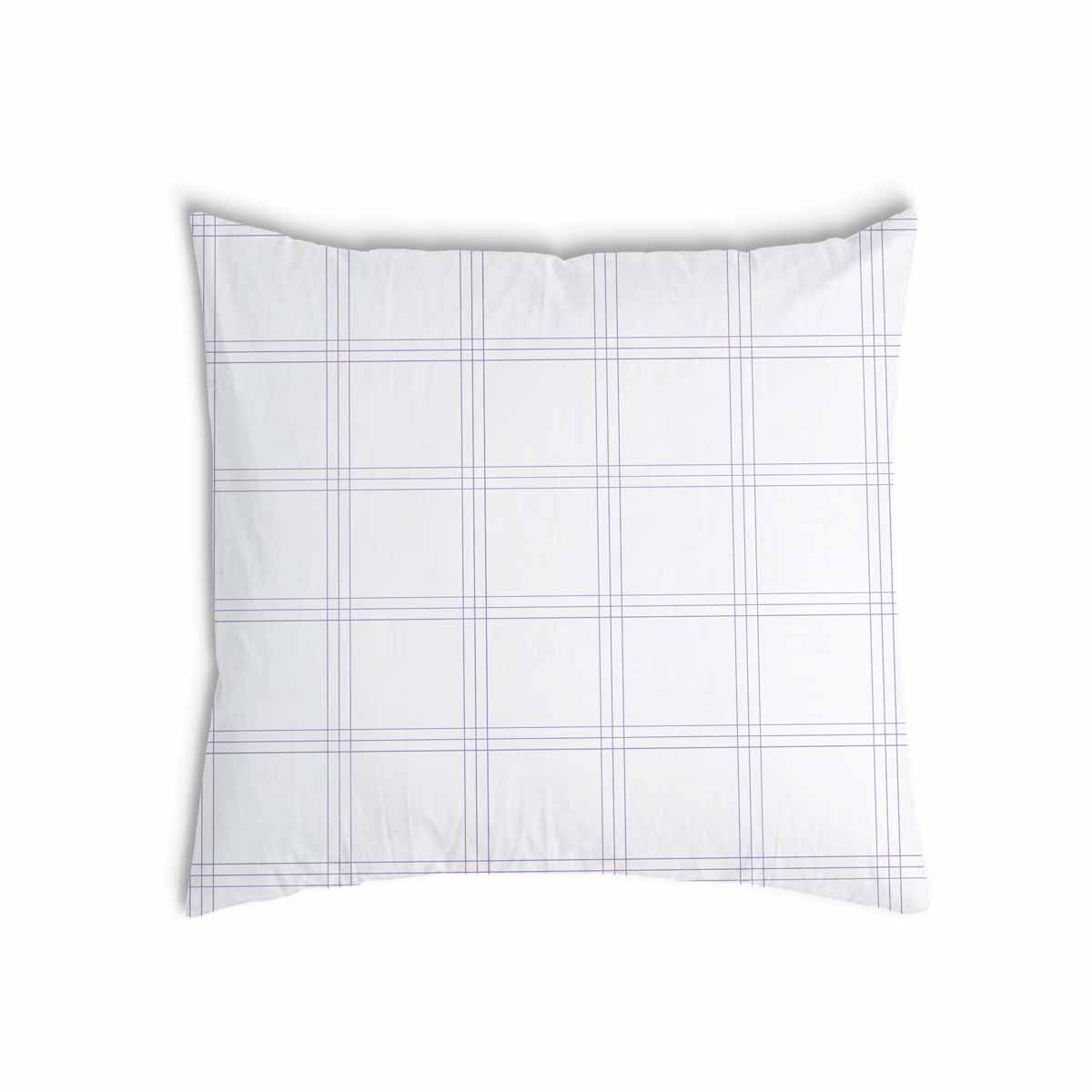 Coussin de santé blanc avec rayures violettes