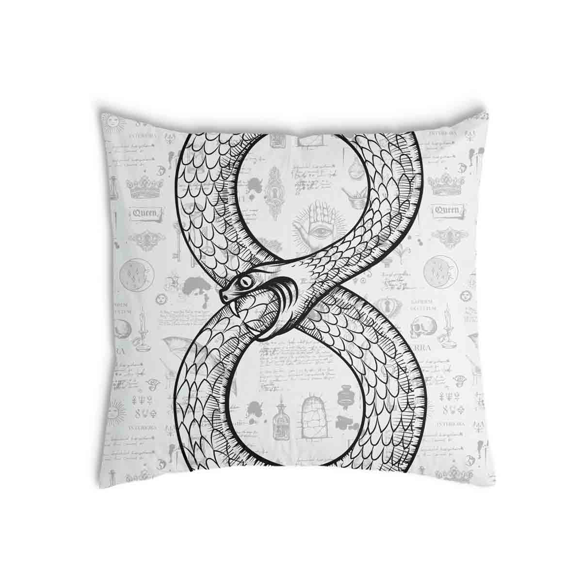 Health pillow with snake motif
