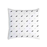 Health pillow white with short strokes