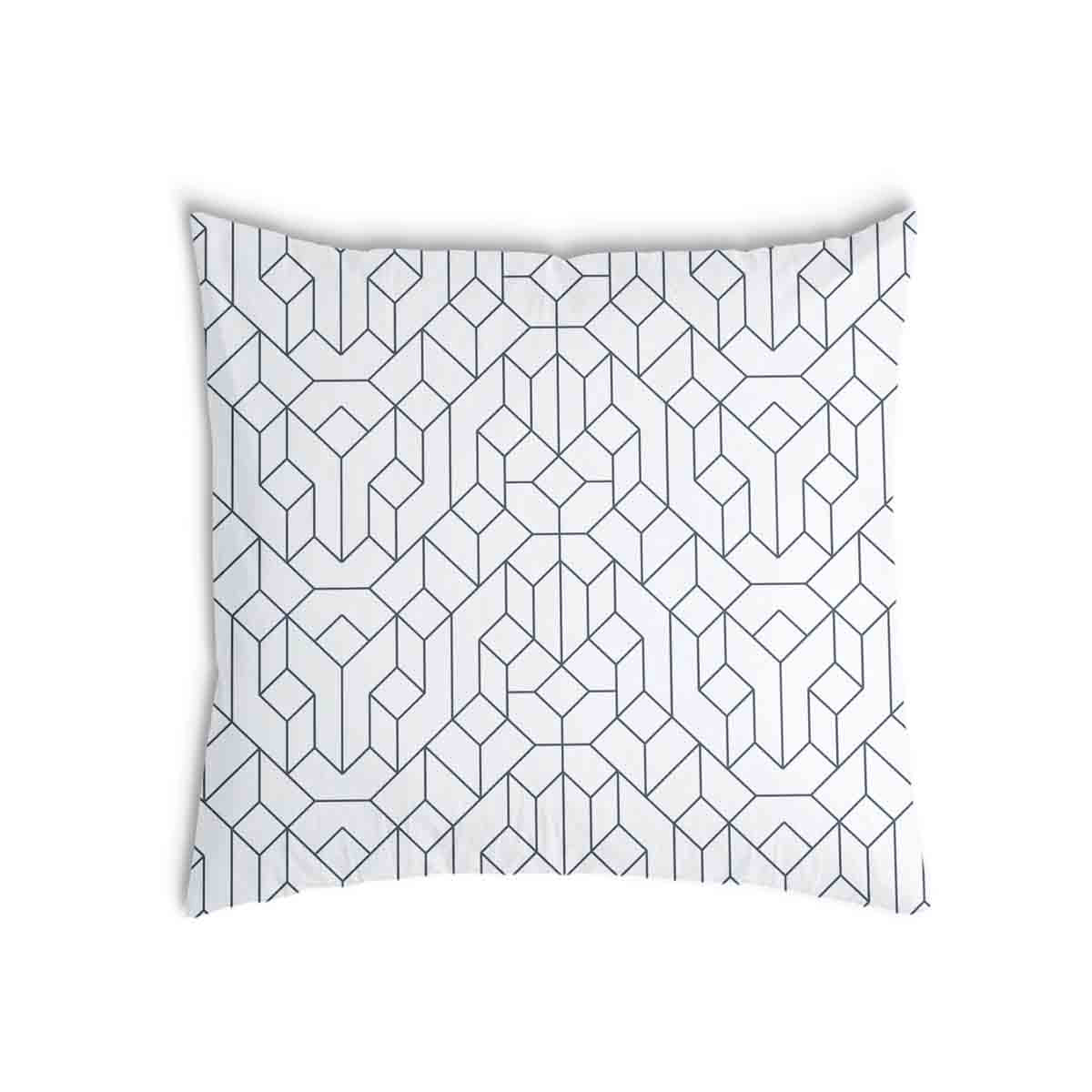 Health pillow white with black pattern