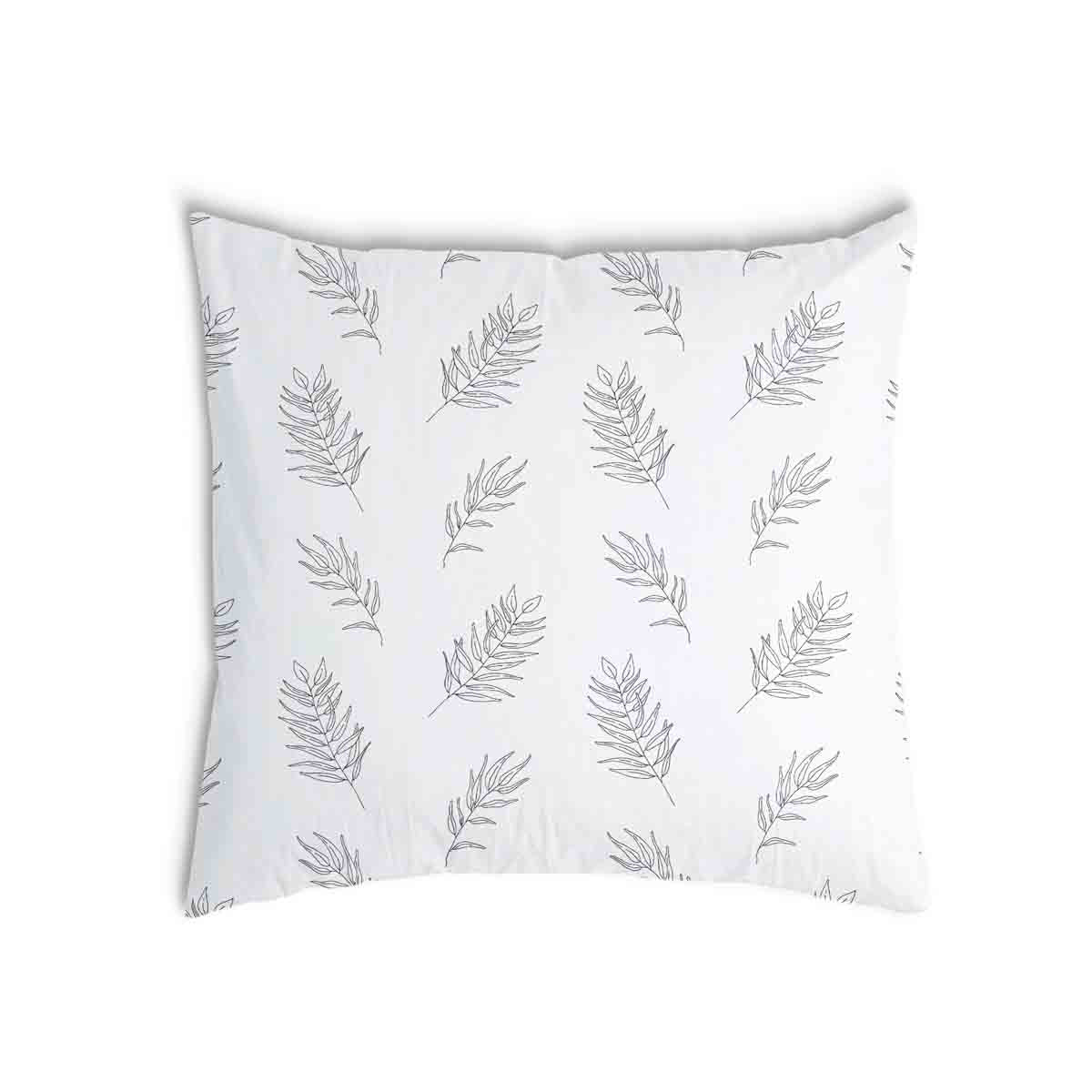 Coussin de santé blanc avec branches grises