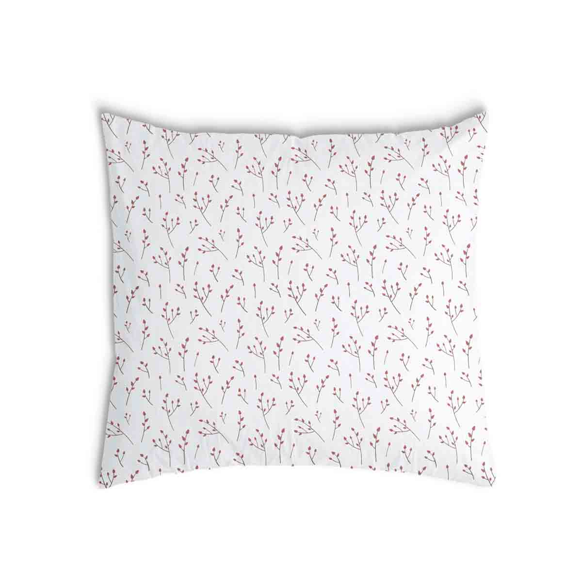 Health pillow white with delicate roses