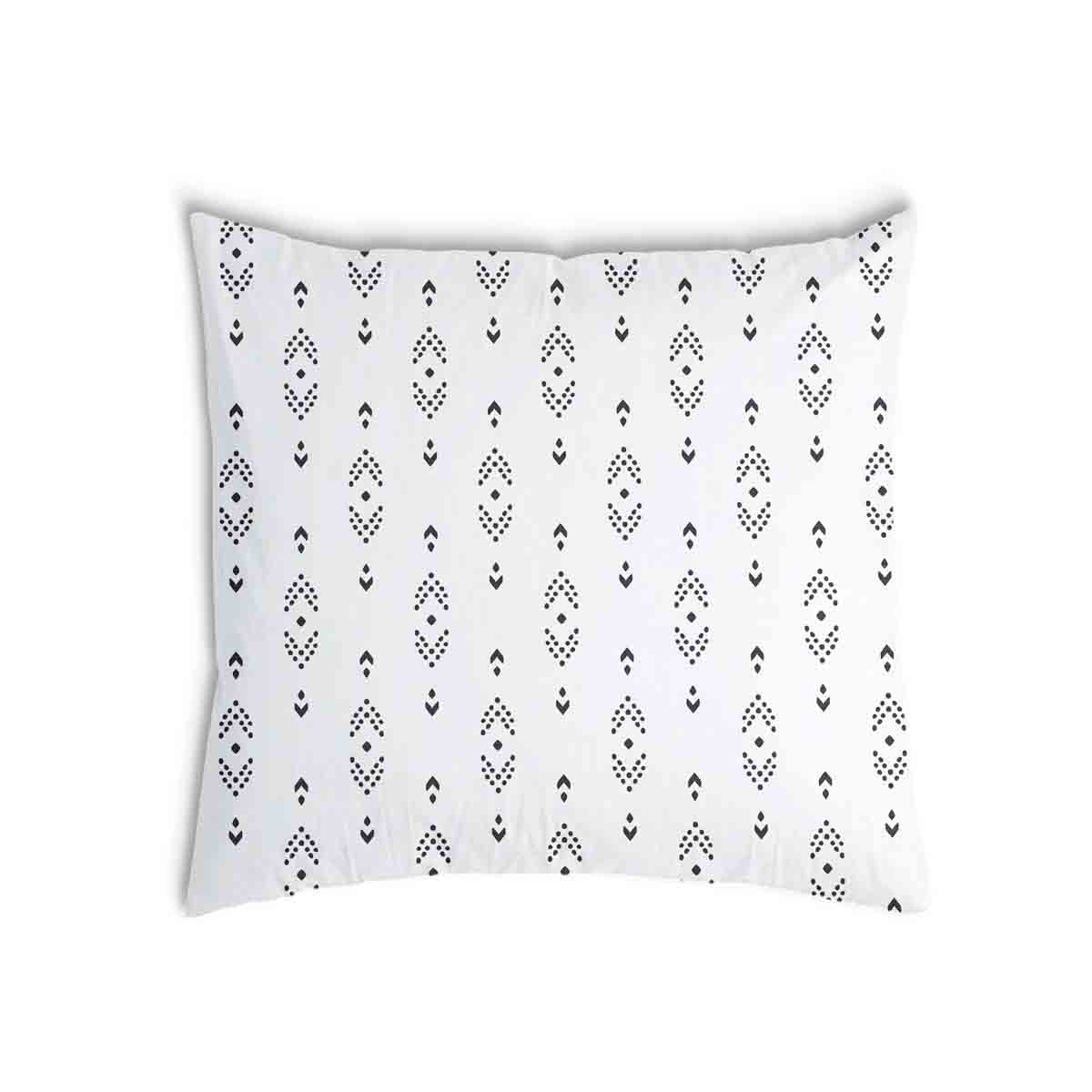 Coussin de santé blanc avec motif de flèches noires
