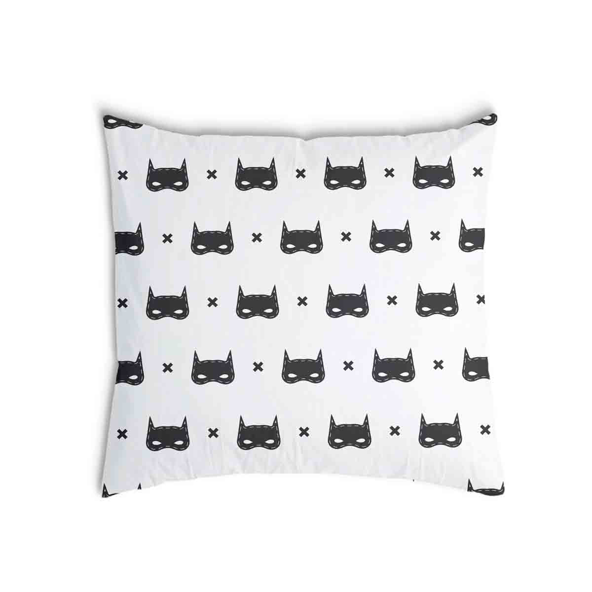 Coussin de santé blanc avec masque de chat
