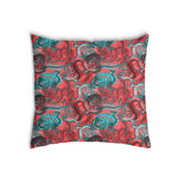 Health Pillow Abstract Red