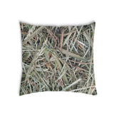 White health pillow with straw