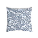 Health pillow with wavy pattern, blue.