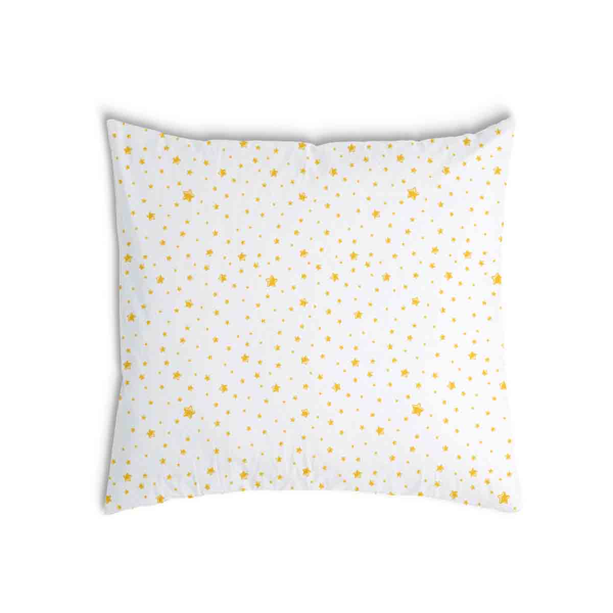 Coussin de santé blanc avec des étoiles jaunes
