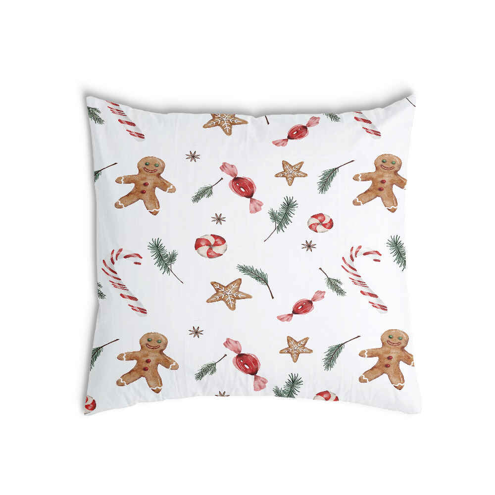 Coussin de santé temps de Noël blanc