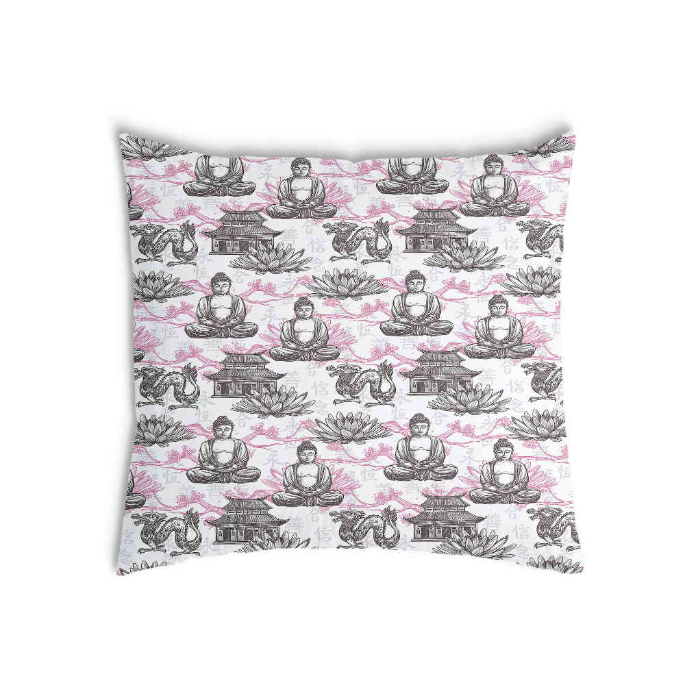 Coussin de santé avec Bouddha rose